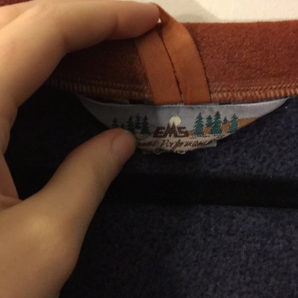 Brown and navy collared sweater - Picture 3 of 4
